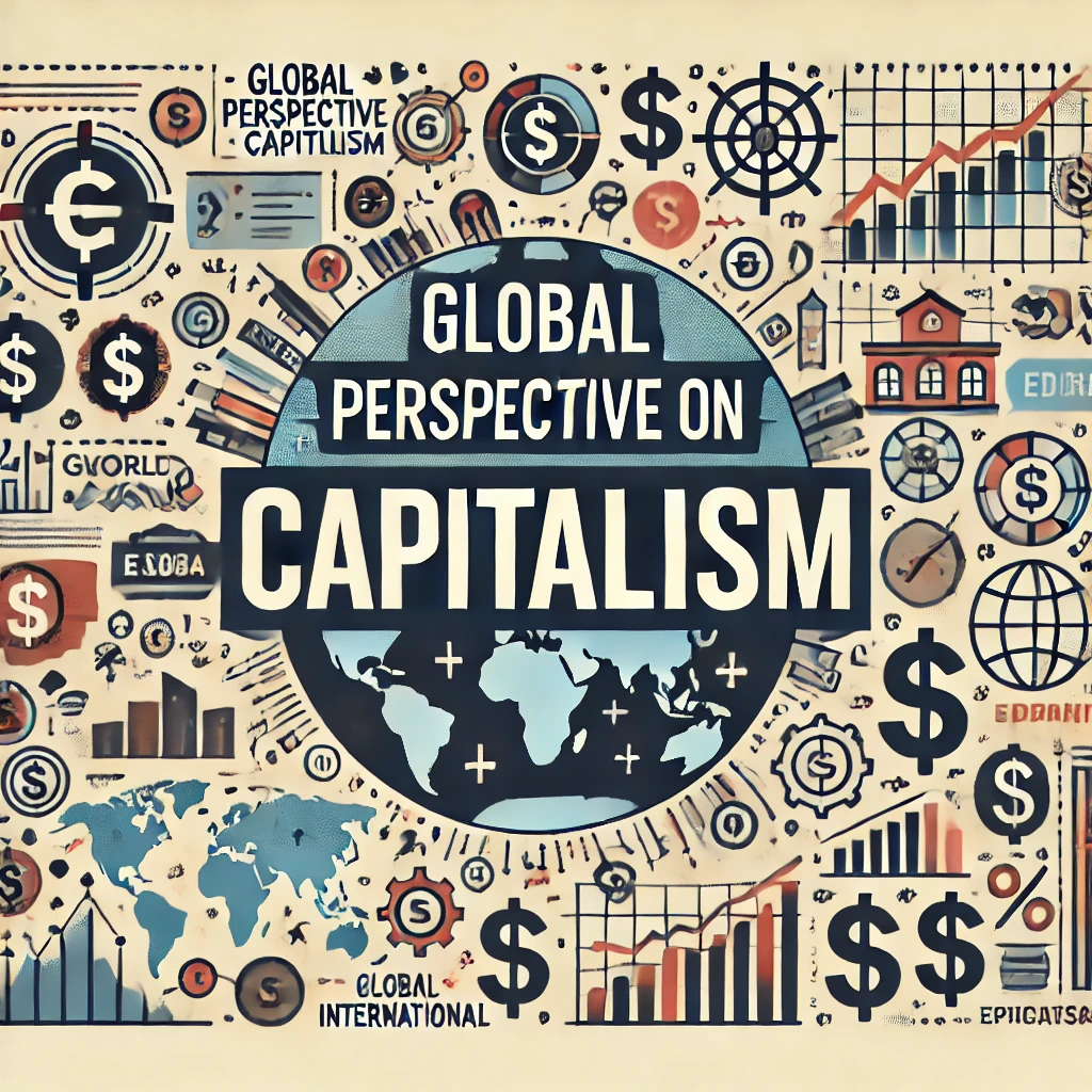 The image features a world map, globe, dollar signs, and icons representing different industries and cultures. The title is displayed in clear, bold typography against a modern and visually appealing design, reflecting the global and educational aspects of the content.